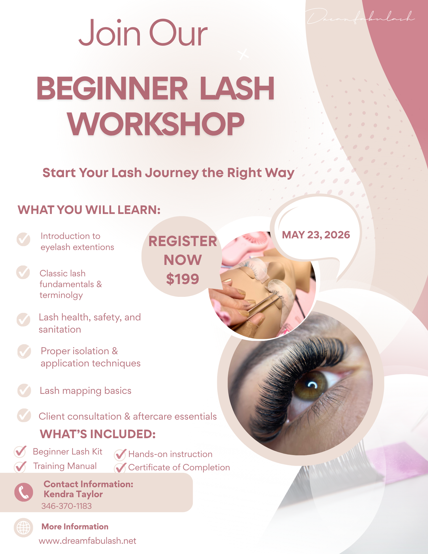 BEGINNER LASH WORKSHOP